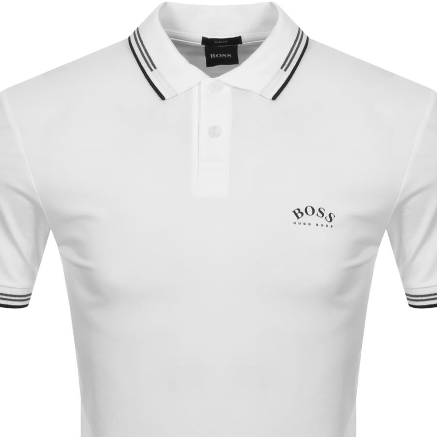 Alternative Image for ProductBOSS Paul Curved Polo T Shirt White2